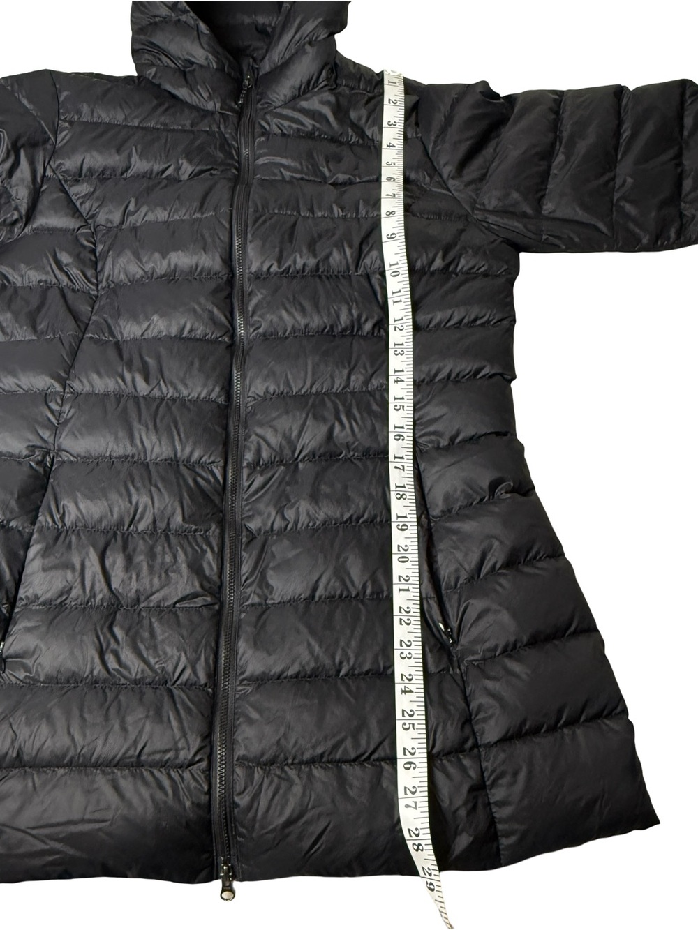 Eddie Bauer Packable Hooded Jacket Black Down Light Compressible Travel Puffer - Picture 11 of 12